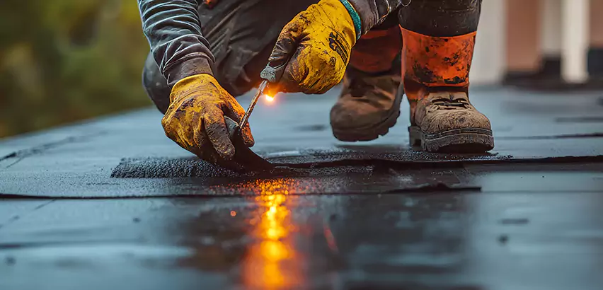 EPDM Roof Repair Tape Application in Lakewood