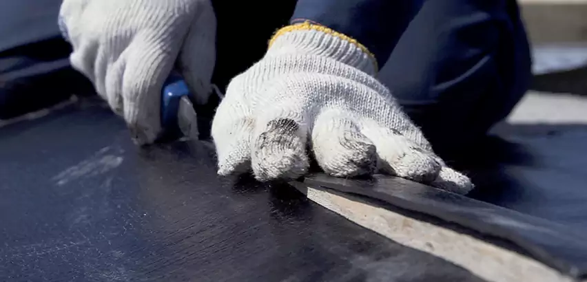 Rubber Roof Seam Repair in Lakewood