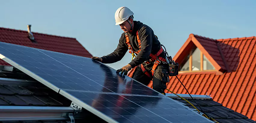 Solar Panels on Steel Roof Installation in Lakewood