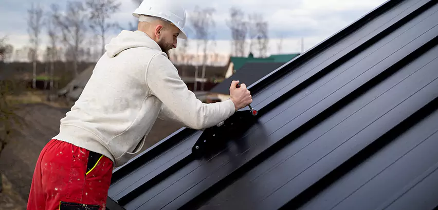 Tin Roof Ridge Cap Installation in Lakewood